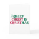 Keep Christ in Christmas - cross cards