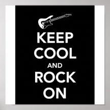 KEEP COOL AND ROCK ON PRINT