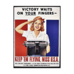 Keep 'Em Flying, Miss U.S.A Postcard