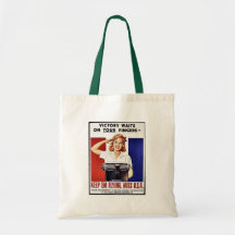 Keep 'Em Flying, Miss U.S.A Tote Bags