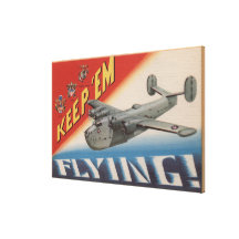 Keep 'Em Flying/PB2Y-2 Gallery Wrapped Canvas