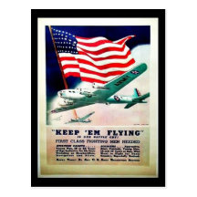 Keep Em Flying Postcard