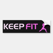 Keep Fit Bumper Sticker