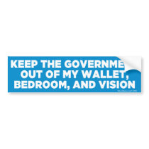 Keep Government Out Bumper Sticker