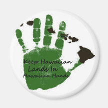 keep hawaiian lands in hands 1 fridge magnet