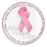keep hope alive pink ribbon breast cancer stickers