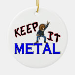 Keep It Metal Christmas Tree Ornaments