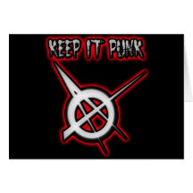 KEEP IT PUNK ROCK GREETING CARD