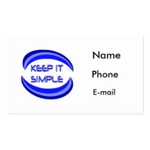 Keep It Simple Business Card