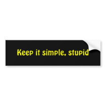 Keep it simple, stupid