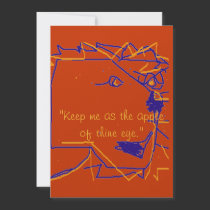 Keep me Abstract Lion invitations