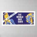 Keep Mum - The World Has Ears WPA posters