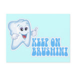 Keep On Brushin! postcards