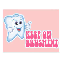 Keep On Brushing Postcards