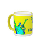 Keep On Dancing Mug, yellow