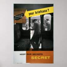 Keep Our Secrets Secret Campaign (Briefcase) Poster