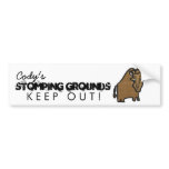 Keep out wildlife Room bumper stickers