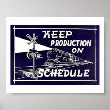 Keep Production Schedule Print
