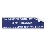 Keep the Change Bumper Sticker bumper stickers