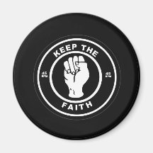 Keep The Faith 45rpm vinyl Fridge Magnet