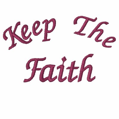 Keep The Faith Affirmation Embroidered Hoodie by SmilinEyesTreasures