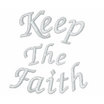 Keep The Faith Affirmation Embroidered T Shirt