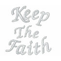 Keep The Faith Affirmation Embroidered T Shirt embroidered shirts