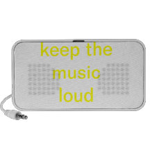 keep the music loud notebook speakers
