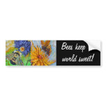 Keep the world sweet Bee bumper stickers