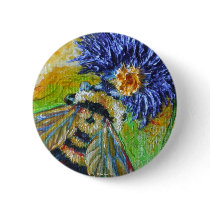 Keep the world sweet Bee Pinback Button