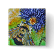 Keep the world sweet Bee Pinback Button