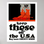 Keep These Off The USA -- WW1 Poster