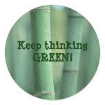 Keep thinking GREEN sticker