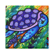 "Keep Up!" Sea Turtle and Baby Magnet