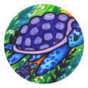 "Keep Up!" Sea Turtle and Baby Stickers