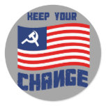 Keep your Change Round Sticker