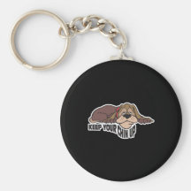 keep your chin up droopy dog key chains