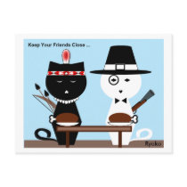 Keep Your Friends Close Postcard