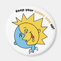 Keep Your Sunny Side Up! Refrigerator Magnets