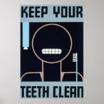 Keep Your Teeth Clean Poster posters