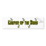 keeper bees bumper bumper sticker