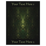 Keepers of the Emerald. Fractal. Green. Add text! flyers