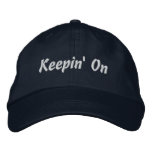 Keepin' On embroidered hats