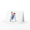 Keeping Warm Snowman cards