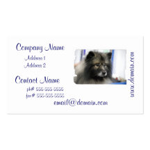 Keeshond Business Cards