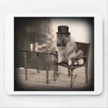 Keeshond Gentleman's Afternoon Mousepad