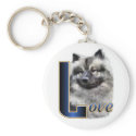 Keeshond Gifts keychains