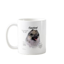 Keeshond History Design Coffee Mugs