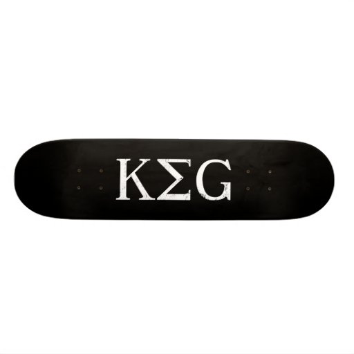 keg greek letters drinking tshirt skate deck