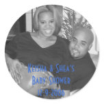 KeiShea, Keisha & Shea's Baby Shower12-9-2006 Round Stickers